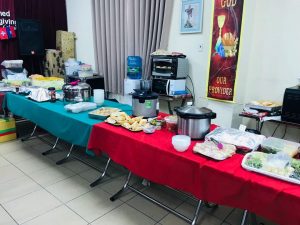 Our Sumptuous Pot Blessing Christmas lunch